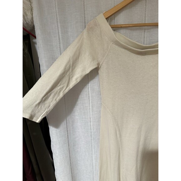 NEW free people beach maxi dress Small Long Sleeve Cream Ivory Boho Cali y2k - Picture 8 of 16